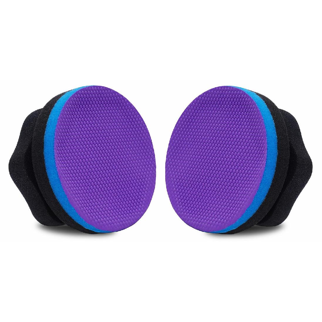 Synthetic Clay, 2-Pack Hand Clay Bar Pad for Car Auto Detailing, Cleansing, Paint Surface Prep Tool for Waxing & Polishing (Blue Purple)