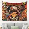 Gachiakuta Anime-Inspired Graffiti Wall Tapestry - Vibrant Urban Street Art Design,Outdoor Decor For Dorm, Studio, Party & Home
