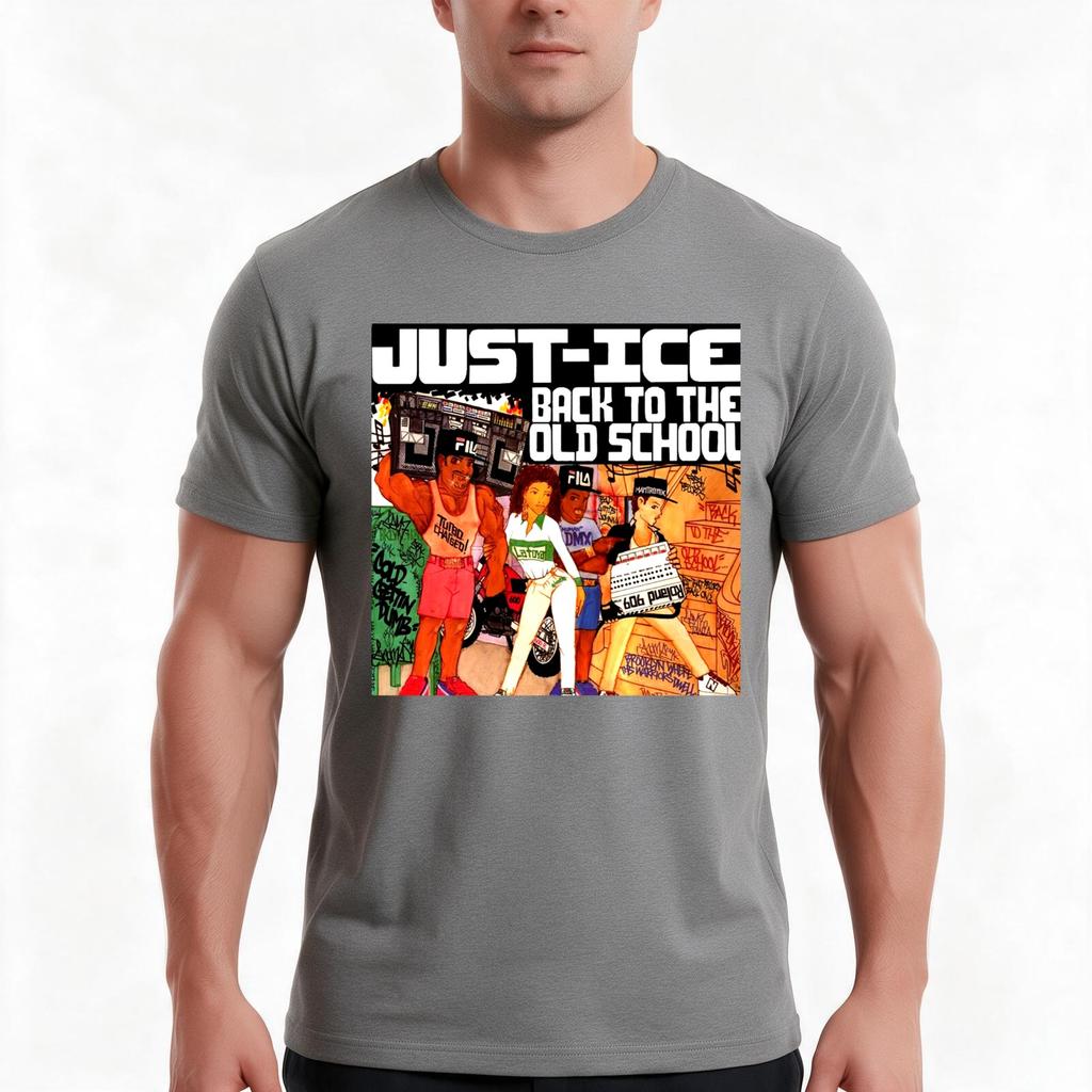 Justice Back To The Old School Tshirt Summer Casual Cotton Tee Oversized Streetwear Tops Vintage Graphic Print 100 Cotton