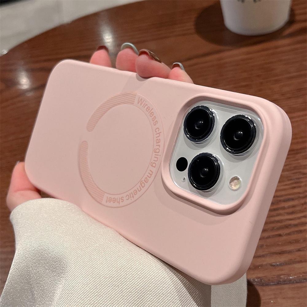 For Magsafe Liquid Silicone Phone Cases For iPhone 16 14 12 13 11 15 Pro Max 16 Plus Shoncproof Magnetic Wireless Charge Cover