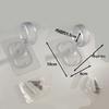 Self-Adhesive No-Drill Ceiling Curtain Rod Hooks & Brackets
