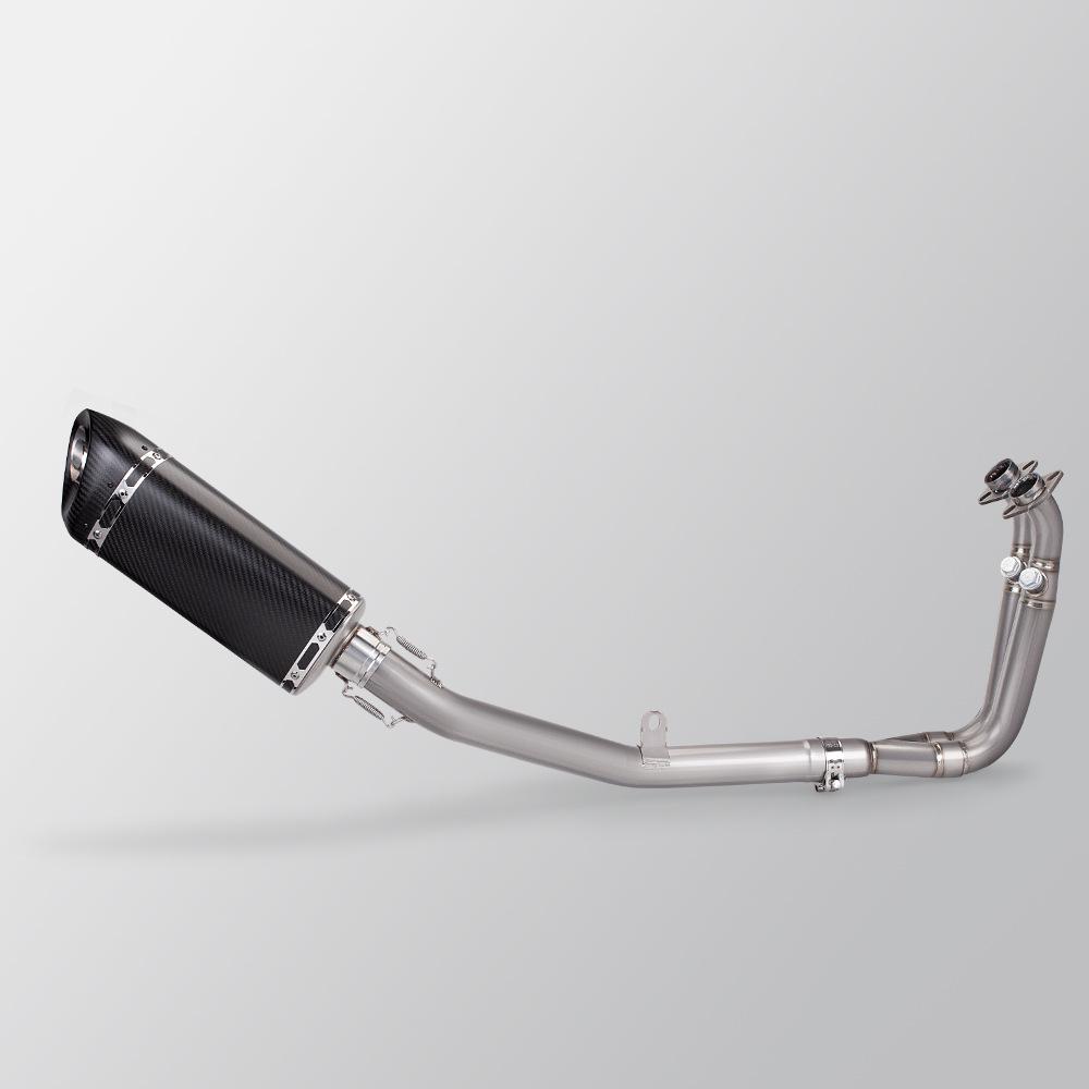 Titanium Alloy Exhaust Pipe Set for Chunfeng 450SR Motorcycle, Non-Destructive Install