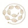 Personalized Punk Versatile Leaves Hollow Decorative Waist Chain Women's European and American Niche Design Temperament Body Chain