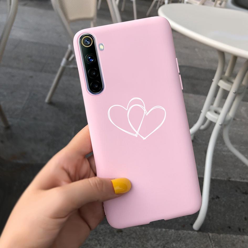 For Realme 6 6 Pro Case Cute Milk Cow Flower Patterns Soft Back Cover For OPPO Realme 6 6S 6Pro RMX2061 Coque Funda Realme6 Capa