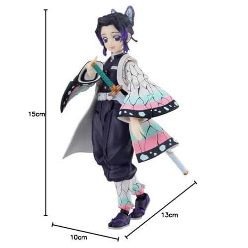 Figma Demon Slayer: Kimetsu no Yaiba Shinobu Kocho Nicht maßstabsgetreue bemalte bewegliche Figur aus Kunststoff
