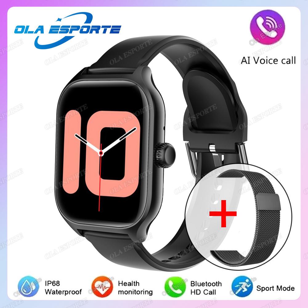 New Smart Watch 2.01" HD Display Bluetooth Call Message Preview Sports Modes DIY Dial Weather Forecast Smartwatch Men Women