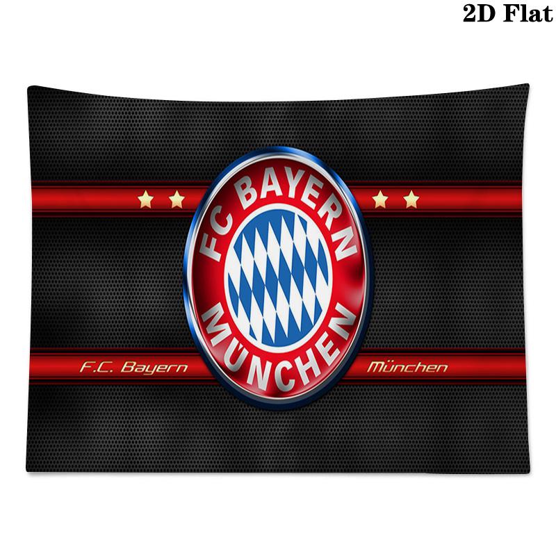 FC Bayern Munich Logo Wall Tapestry Aesthetic Wall Hanging Printed Fabric Blanket Decorative Tapestries for Bedroom Living Room Home Decor