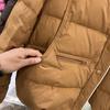 Womens Lightweight Cotton Coat 2026 Fall Single Breasted Round Neck Simple Versatile Warm Jacket
