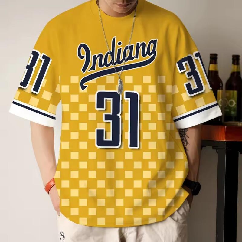 Men's Jerseys 3D Printed Digital Sportswear Summer T-shirts Street Fashion Tops Comfortable To Wear Sweat Wicking Breathable