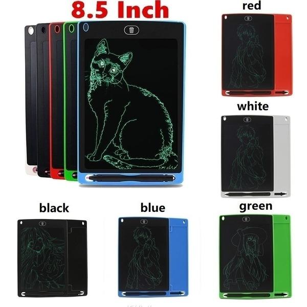 

5 цветов 4,4 / 8,5 дюймов планшет офисный портативный ЖК-электронный писатель безбумажный блокнот для записей студенты пишут рисунок графическая доска чёрный