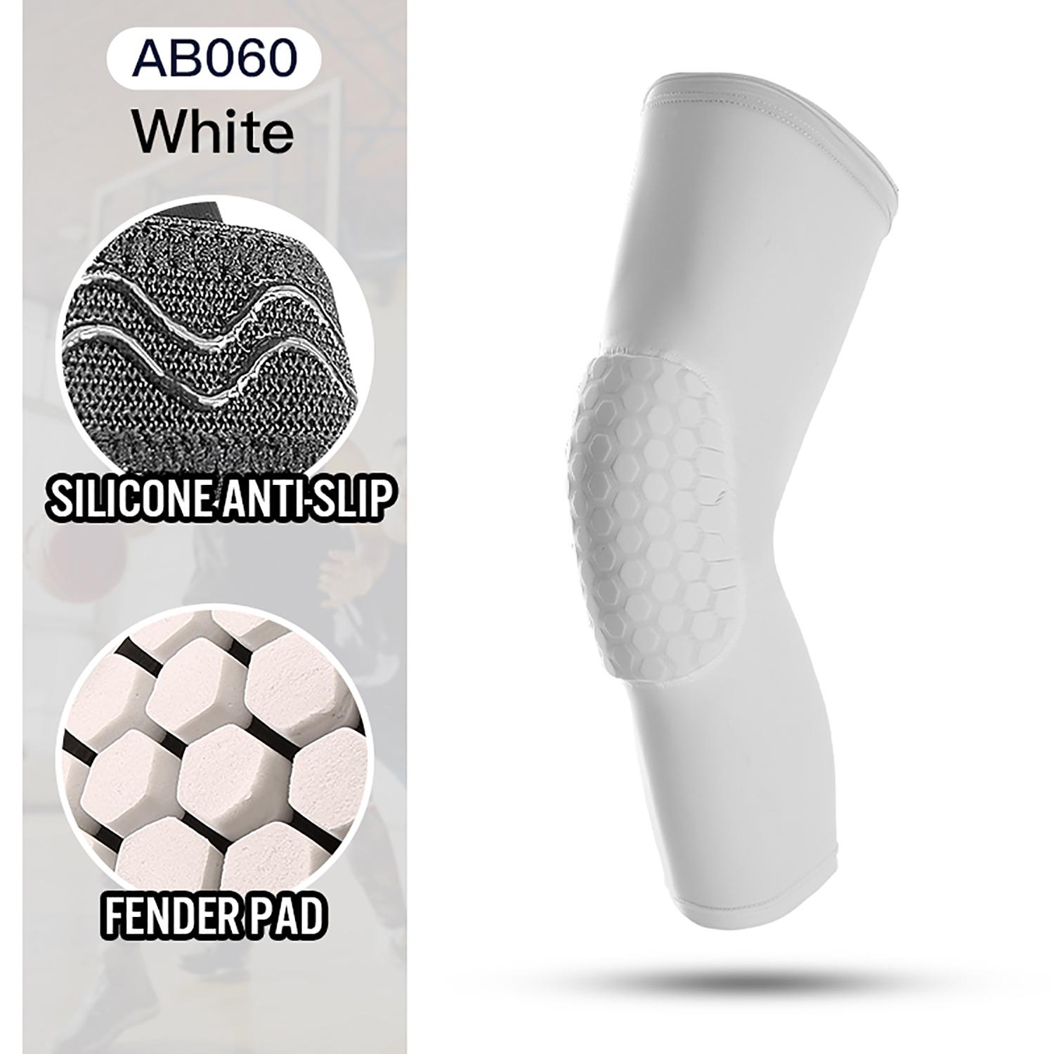 Pflege Kniebandage Wabenstruktur Schaumstoff Kniepolster Basketball Volleyball Unterstützung Merkmale Kompressions-Beinmanschette Ergonomische Unterstützung Sport-Kniepolster Fitness M gray