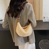 Moda de Verano Simplicidad Bolsos de Paja para Mujer Bolso de Hombro de Viaje Bolsos de Playa Tejidos a Mano Bolsos Tote Femeninos de Gran Capacidad