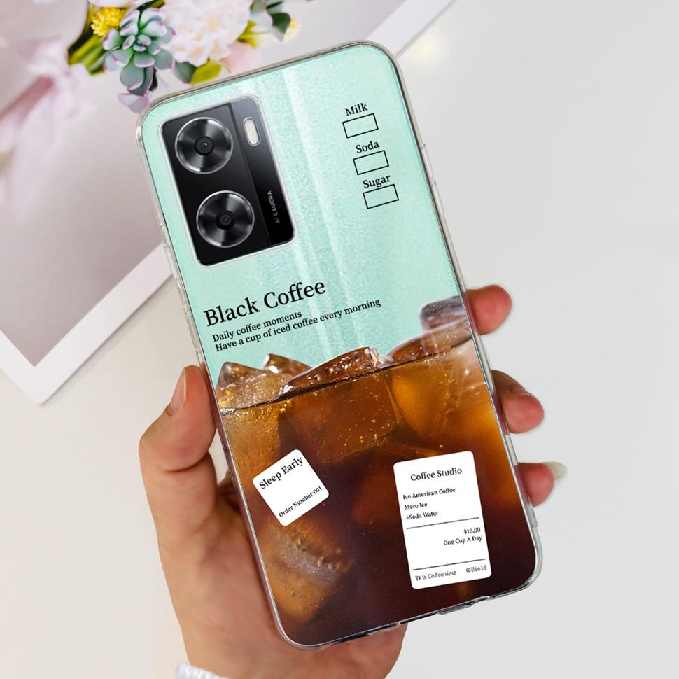 For Oppo A57 4G 2022 Case CPH2387 Lovely Bear Cover Soft For Oppo A 57 S A57S A77 A57 4G OppoA57 Fashion ShockProof Phone Cases
