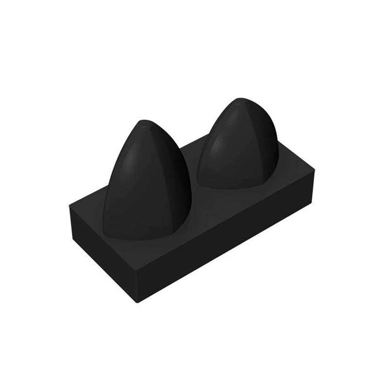 200pcs Compatible MOC Brick Parts 15209 Plate 1 X 2 Special with Two Vertical Teeth Building Block Particle DIY Kid Brain Toy