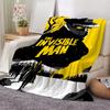 Movie The Invisible Man Throw Flannel Throw Blanket: Soft Kid-Friendly Warm Anti-Static All Season Washable Couch Bed Home