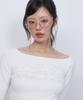 LMR Hot Fix Eyelet Boat Neck T-Shirt White