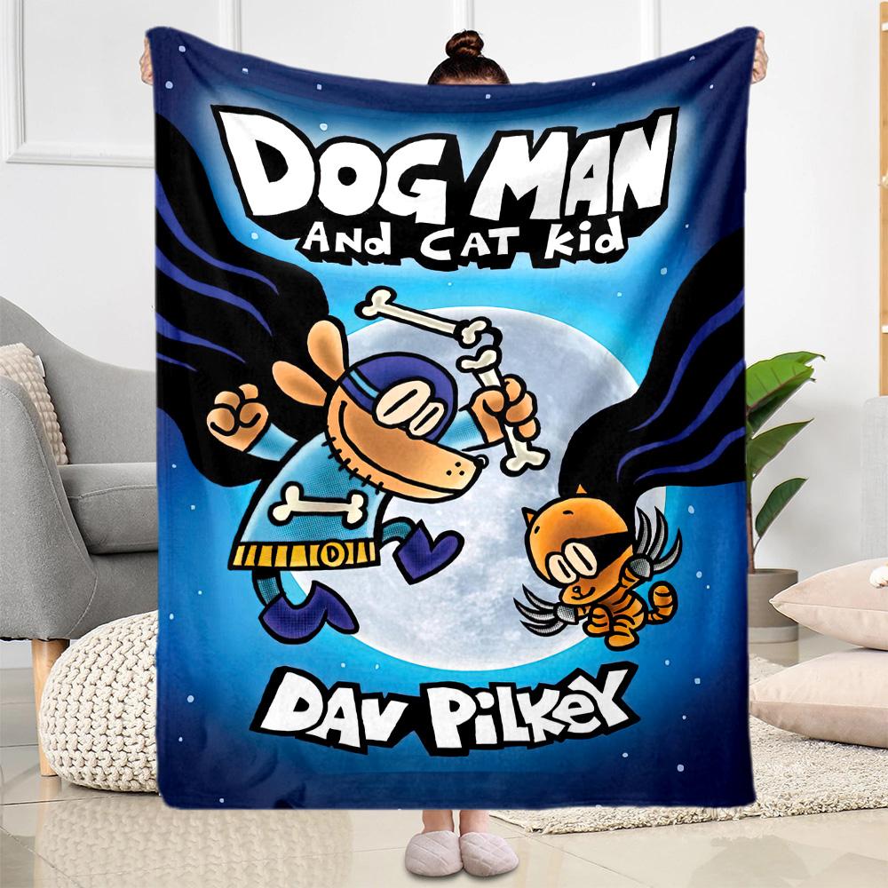 Dog Man Theme Blankets are suitable for living rooms,making them an ideal choice for outdoor travel and gifts.