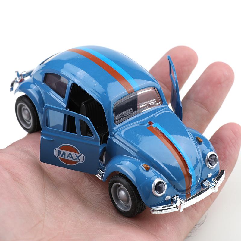ABAW1 11cm Mini Alloy Retro Classic Car Model 1:38 Simulation Pull Back Diecast Vehicle Model Decor Collection Gifts For Kids Boys Toy