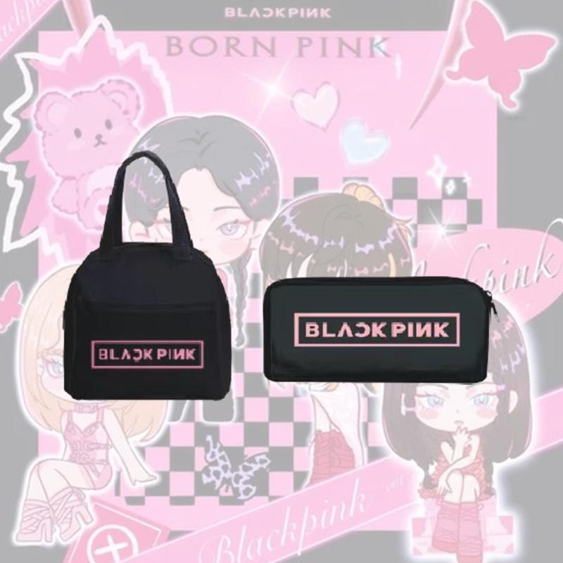 Bts Cute Cartoon Style Nylon Material Insulated And Portable Lunch Bag