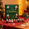 Cute Panda Christmas Advent Calendar 24pcs 2D Flat Panda Acrylic Pendants Christmas Panda Advent Calendar 2025 Xmas Navidad