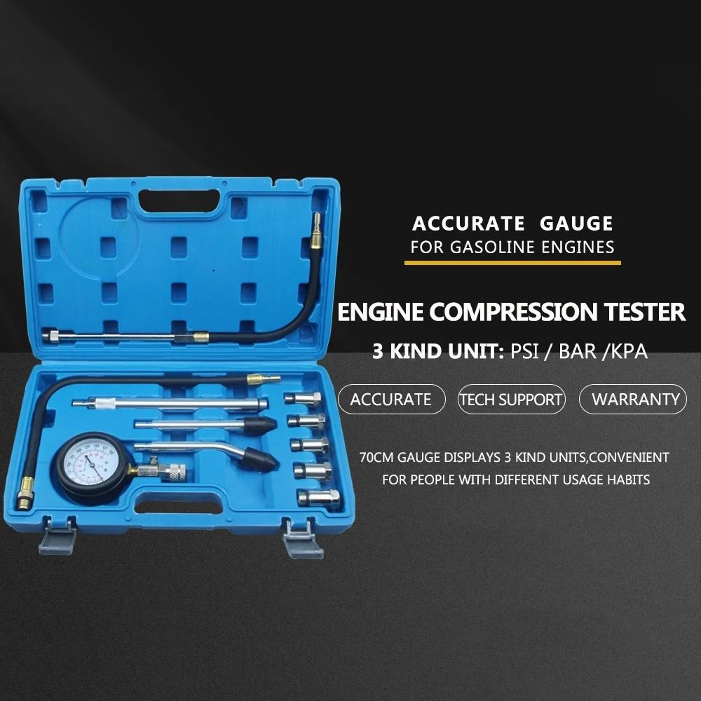 Multifunctional Car Pressure Gauge Set Professional EngineCompression Meter  Motorcycle