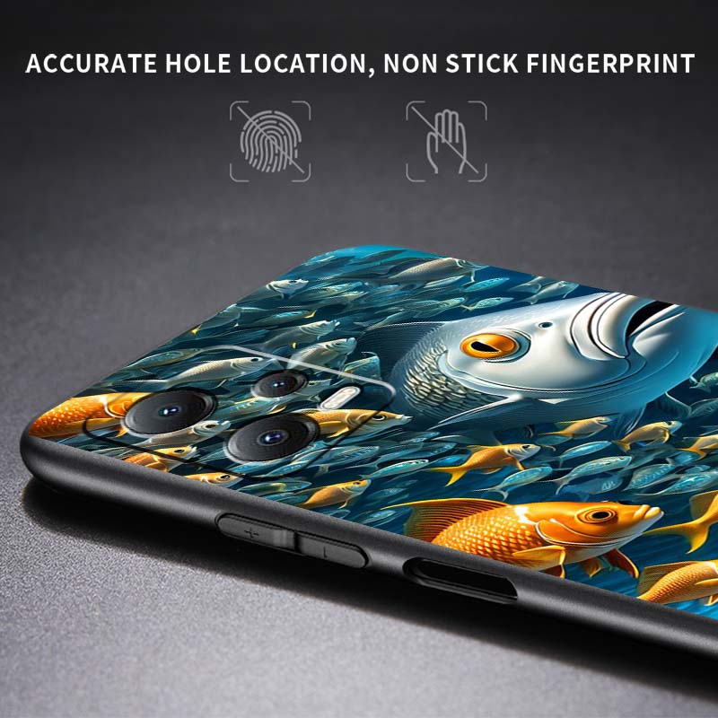 Cartoon Anime Schildkröte Elefant Für Xiaomi Redmi Note 15 14 13 12 12S 11E 11 11S Pro Plus 4G 5G Schwarze Weiche TPU Handyhülle