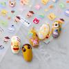 Nye Winnie the Pooh Negler Winnie the Pooh 5D Preget Tegneserie Neglekunst Klistremerker 6 STK 3D Tegneserie Neglekunst Tilbehør for Neglekunst Dekorasjon