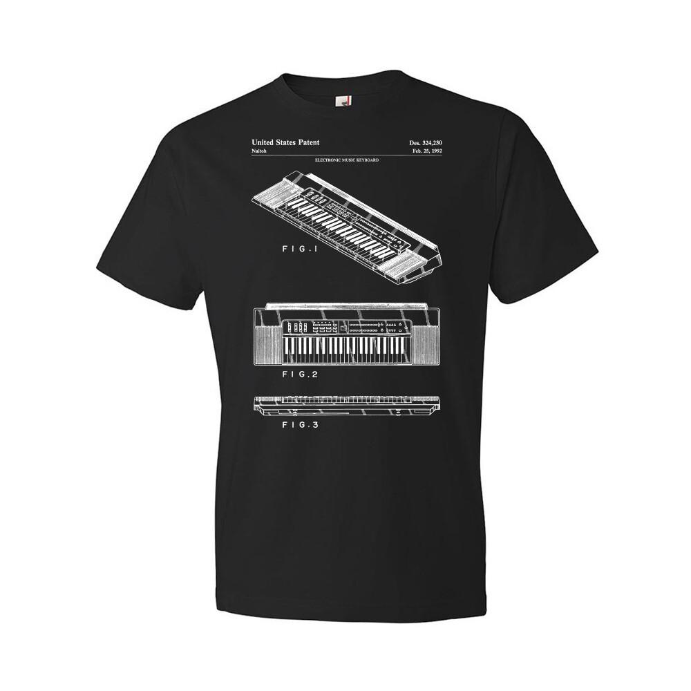 Electric Keyboard Patent Shirt Gifts For Pianists Piano Teacher Gifts Dad Gifts XL