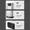 Stainless Steel Trash Can Quiet Closing Lid Rustproof Large Capacity For Kitchen Bathroom Office Home Use NonSlip Base