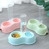 Automatic Pet Feeder Dual Dish Cat Bowl with Water Dispenser And Raised Stand Dog Food Bowl for Cats And Dogs Pet Supplies