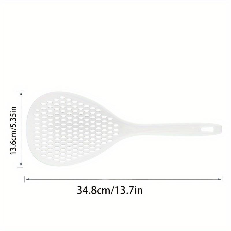 1pc Kitchen Noodle Filter Pot Trough Spoon - Stainless Steel Long Handle - Perfect for Home Cooking and Restaurant Use
