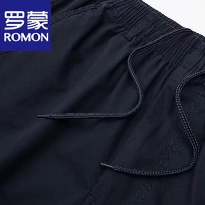 ROMON Men's Summer Cotton Casual Shorts