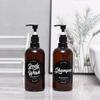 Nordic Style Refillable Dispenser Bottle for Lotion Shampoo Body Wash Conditioner Pump Bottle Plastic Empty Travel Portable 300ml