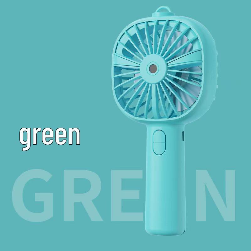 Portable USB Rechargeable Mini Handheld High-Speed Mist Fan 21x10 зелёный