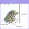 Crystal Resin Miniature Office Decor With Obsidian And Rose Quartz For Home And Desk Display