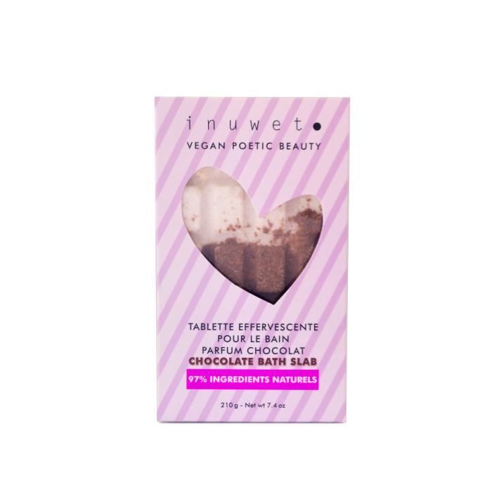 Inuwet - Tablette Effervescente Pour Le Bain - Parfum Chocolat 210g