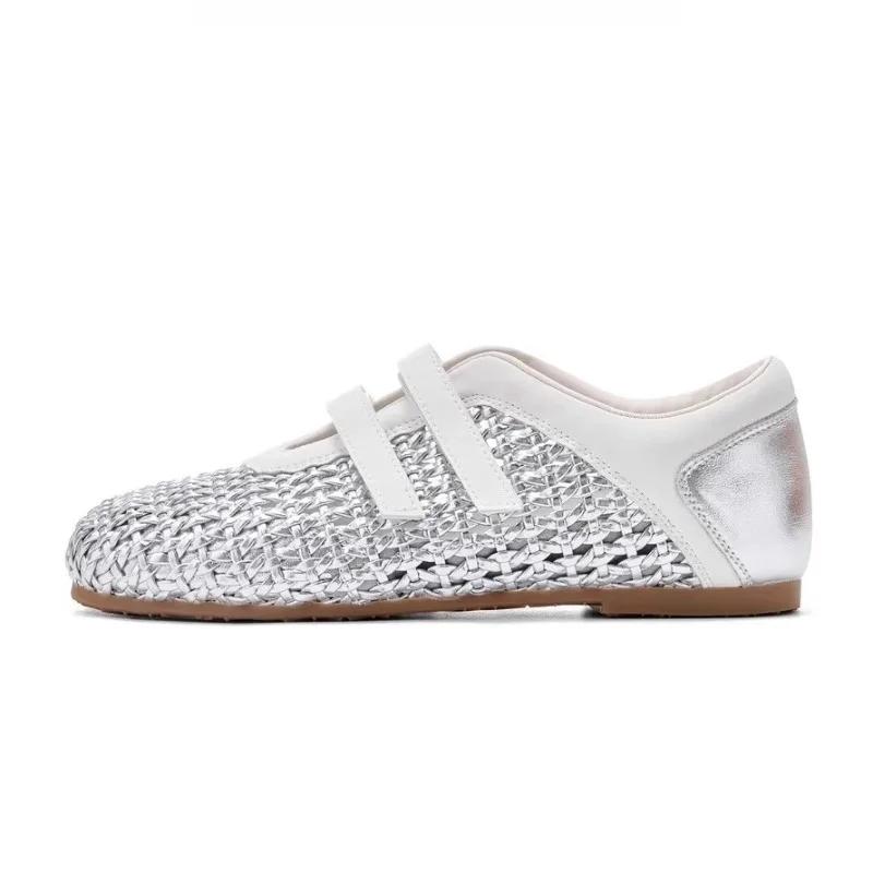 Fashion 2025 High Quality Mesh Women's Flats Round Toe Concise Loafers Summer Comfortable Breathable Slip-On High Quality Shoes Ladies