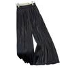 Apricot Glazed Ice Silk Women's Wide-Leg Pants: Summer 2026, Lightweight, Good Drape, 3/4 To 9/10 Length.