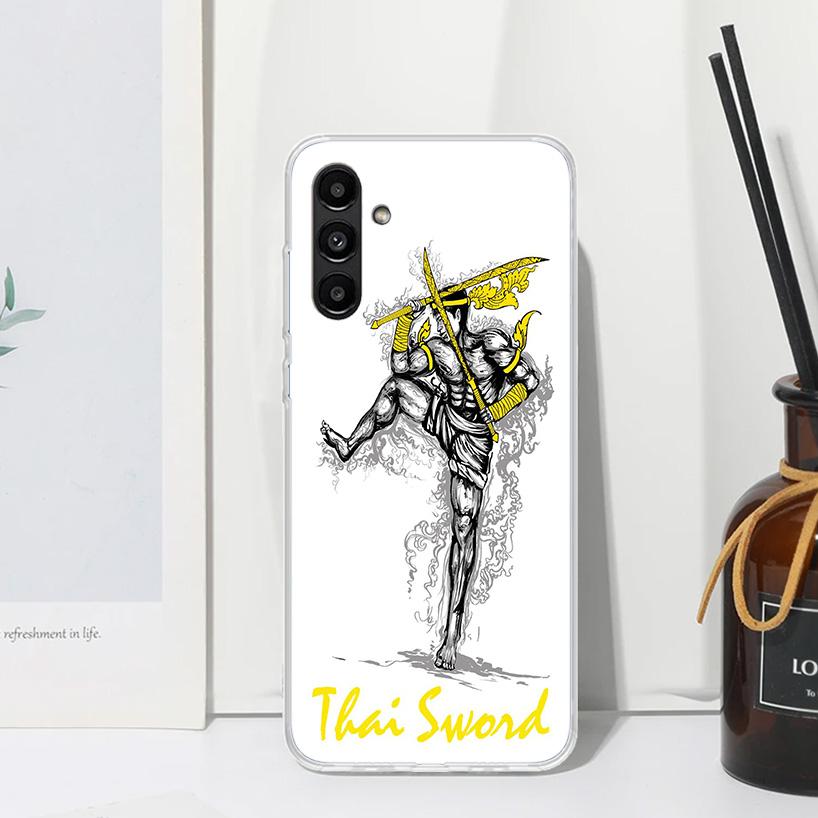 Muay Thai Fight Boxing Phone Case For Samsung Galaxy A17 A37 A57 A16 A26 A36 A56 A15 A25 A35 A55 A14 A24 A34 A54 A13 A23 A33 A53