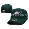 Unisex Embroidered Flat Brim Baseball Cap NFL Team Style Outdoor Sun Hat