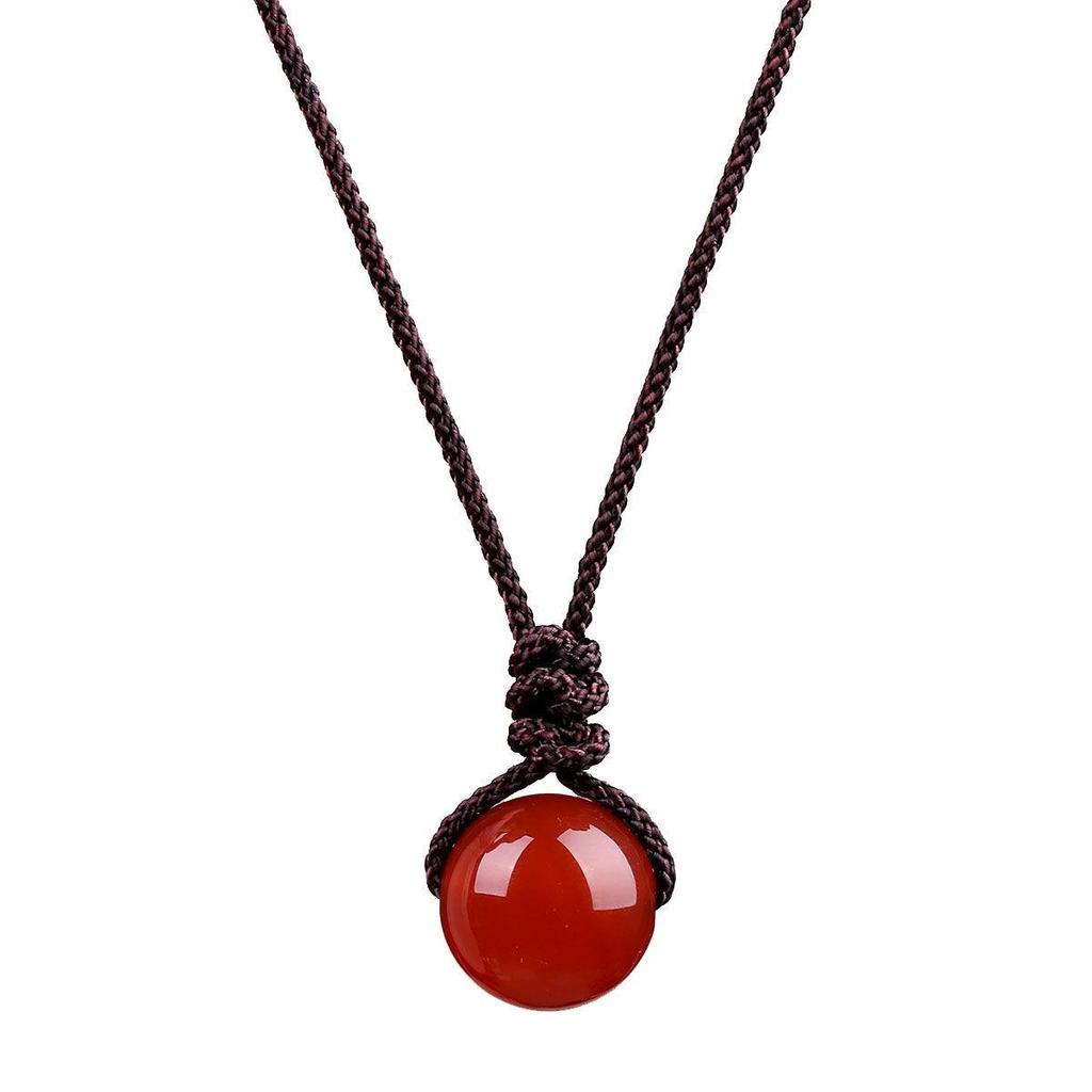 Agate Necklace Pair for Couples or Friends - Unisex Student Style Accessories, Perfect Girlfriend Birthday Gift