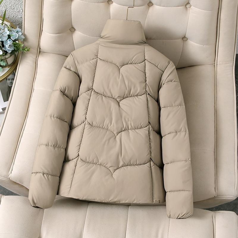 Women's winter new Fan fashion multi-color stand-up collar zipper pocket thickened warm cotton jacket