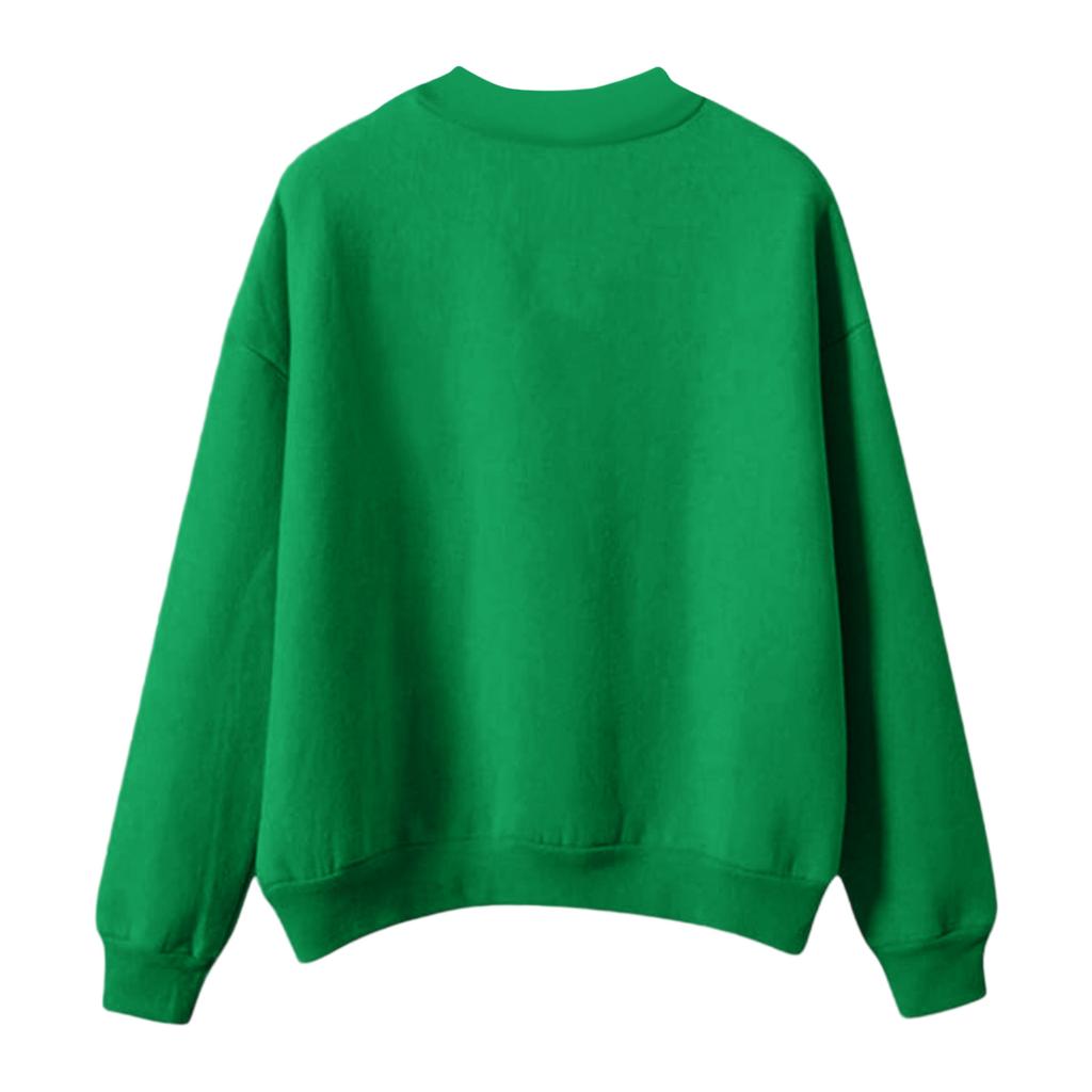 Women's Fashion Casual Round Neck Long Sleeve Christmas Printed Sweatshirt