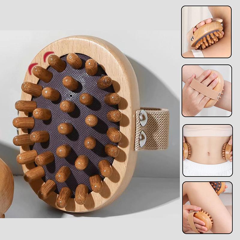 Spazzola per Massaggio Testa Corpo Spazzola Corpo Anticellulite Legno Olio Essenziale Spa Massaggio Pettine per Capelli Spazzola Massaggio Cuoio Capelluto Massaggiatore Corpo
