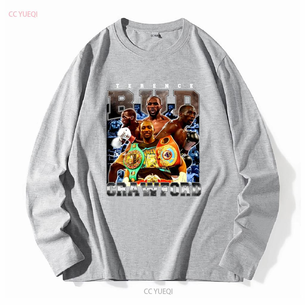 Terence Crawford T Shirt SweaT American Professional Vintage Washed Homme Fashion Soft Comfortable Streetwear Casual