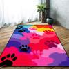 Cat Paw Print Area Rug – Soft Non-Slip Plush Mat for Bedroom, Living Room, Sofa Side, Kids' Play Area, Fluffy Home Decor Carpet
