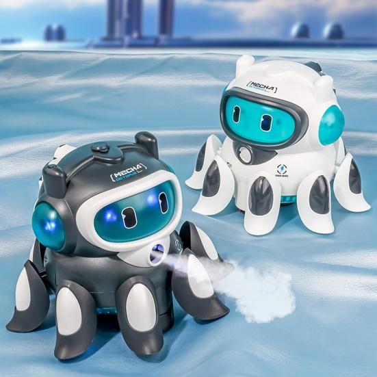 Dětská elektrická mechanická chobotnice s lehkým hudebním sprejem pro výuku vyhýbání se překážkám