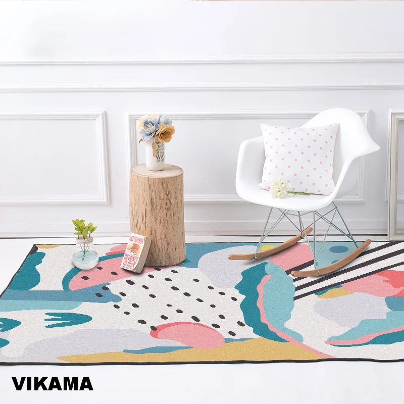 Crystal Velvet Light Luxury Carpet Living Room Sofa Coffee Table Scandinavian High-end Home Bedroom Blanket