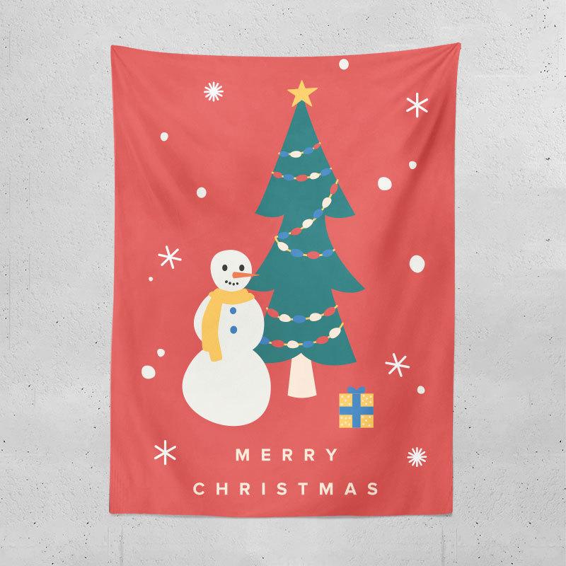 Cross-border Christmas Tree Tapestry Amazon Christmas Party Creative Background Cloth