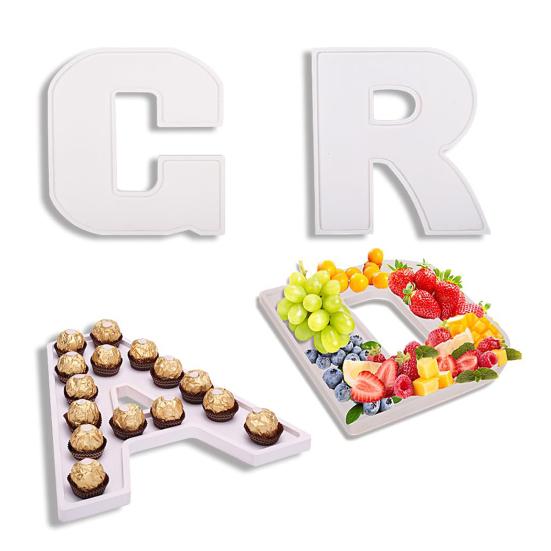 Fillable Cardboard Serving Tray Number 2026 Charcuterie Food Tray Grad Party Candy Dessert Snack Container for Graduation Anniversary New Year Party